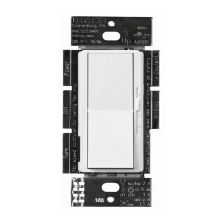 Lutron WHT 3SPD FanLGTSwtch DVFSQ-LFH-WH